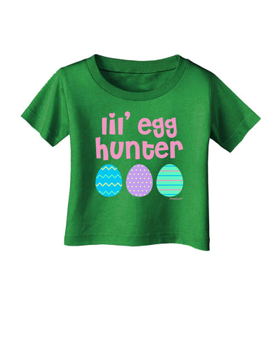 Lil' Egg Hunter - Easter - Pink Infant T-Shirt Dark by TooLoud-Infant T-Shirt-TooLoud-Clover-Green-06-Months-Davson Sales