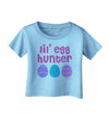 Lil' Egg Hunter - Easter - Pink Infant T-Shirt by TooLoud-Infant T-Shirt-TooLoud-Aquatic-Blue-06-Months-Davson Sales