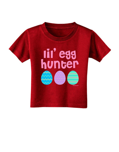 Lil' Egg Hunter - Easter - Pink Toddler T-Shirt Dark by TooLoud-Toddler T-Shirt-TooLoud-Red-2T-Davson Sales