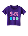 Lil' Egg Hunter - Easter - Pink Toddler T-Shirt Dark by TooLoud-Toddler T-Shirt-TooLoud-Purple-2T-Davson Sales