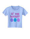 Lil' Egg Hunter - Easter - Pink Toddler T-Shirt by TooLoud-Toddler T-Shirt-TooLoud-Aquatic-Blue-2T-Davson Sales