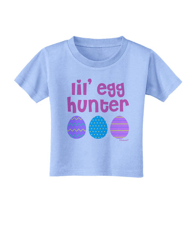 Lil' Egg Hunter - Easter - Pink Toddler T-Shirt by TooLoud-Toddler T-Shirt-TooLoud-Aquatic-Blue-2T-Davson Sales