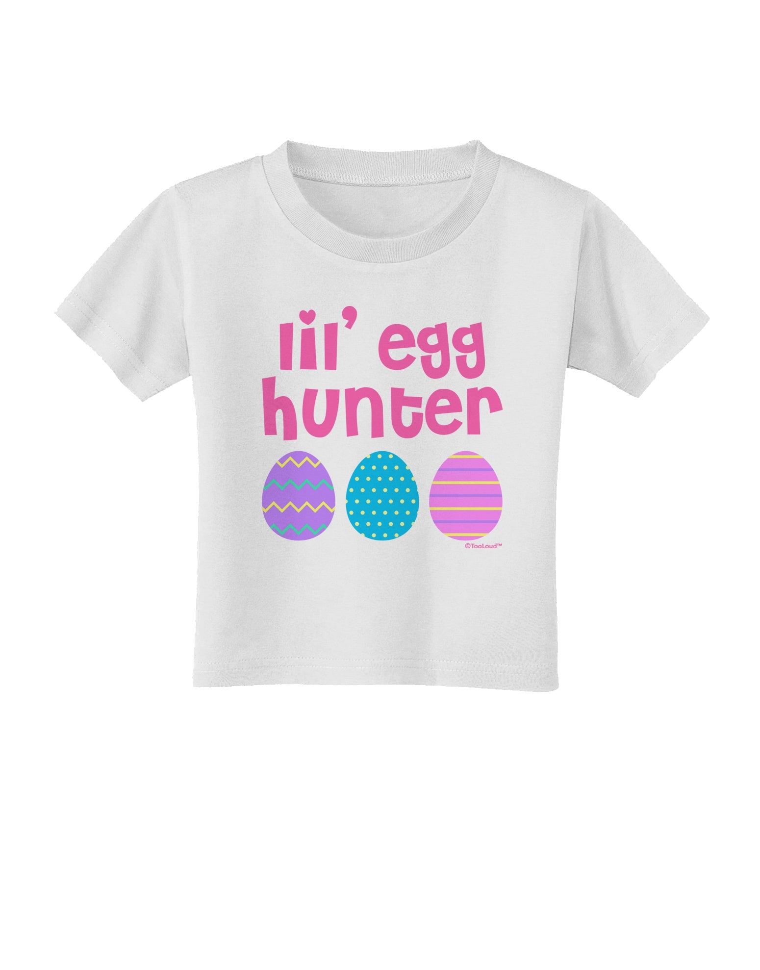 Lil' Egg Hunter - Easter - Pink Toddler T-Shirt by TooLoud-Toddler T-Shirt-TooLoud-White-2T-Davson Sales