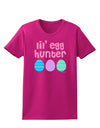 Lil' Egg Hunter - Easter - Pink Womens Dark T-Shirt by TooLoud-Womens T-Shirt-TooLoud-Hot-Pink-Small-Davson Sales