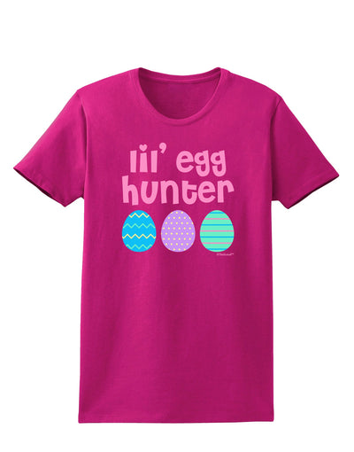 Lil' Egg Hunter - Easter - Pink Womens Dark T-Shirt by TooLoud-Womens T-Shirt-TooLoud-Hot-Pink-Small-Davson Sales