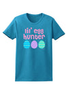 Lil' Egg Hunter - Easter - Pink Womens Dark T-Shirt by TooLoud-Womens T-Shirt-TooLoud-Turquoise-X-Small-Davson Sales