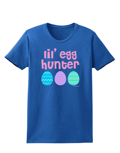 Lil' Egg Hunter - Easter - Pink Womens Dark T-Shirt by TooLoud-Womens T-Shirt-TooLoud-Royal-Blue-X-Small-Davson Sales