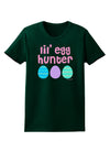 Lil' Egg Hunter - Easter - Pink Womens Dark T-Shirt by TooLoud-Womens T-Shirt-TooLoud-Forest-Green-Small-Davson Sales