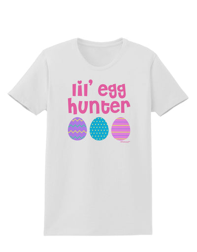 Lil' Egg Hunter - Easter - Pink Womens T-Shirt by TooLoud-Womens T-Shirt-TooLoud-White-X-Small-Davson Sales