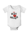 Lil Heart Breaker Baby Romper Bodysuit-Baby Romper-TooLoud-White-06-Months-Davson Sales