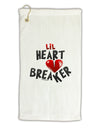 Lil Heart Breaker Micro Terry Gromet Golf Towel 11&#x22;x19-Golf Towel-TooLoud-White-Davson Sales