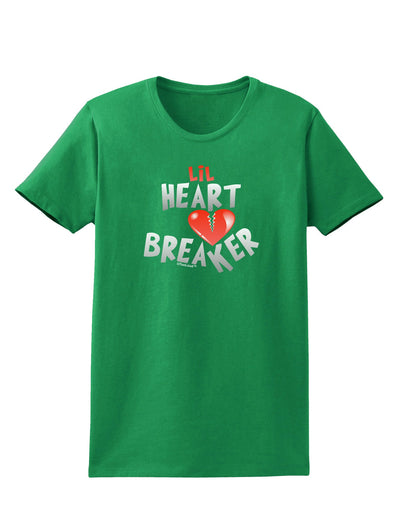 Lil Heart Breaker Womens Dark T-Shirt-TooLoud-Kelly-Green-X-Small-Davson Sales