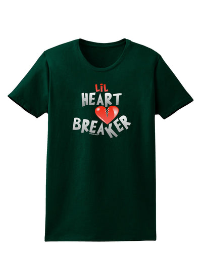 Lil Heart Breaker Womens Dark T-Shirt-TooLoud-Forest-Green-Small-Davson Sales