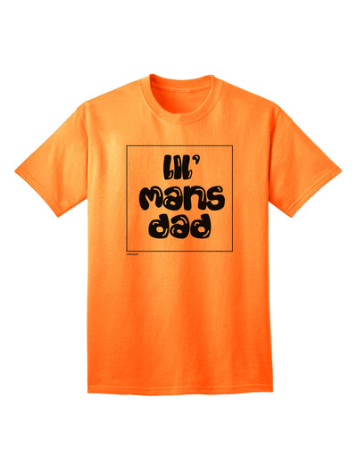 Lil Mans Dad Adult T-Shirt by TooLoud-Mens T-shirts-TooLoud-Neon-Orange-Small-Davson Sales