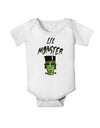 Lil Monster Frankenstenstein Baby Romper Bodysuit-Baby Romper-TooLoud-White-06-Months-Davson Sales
