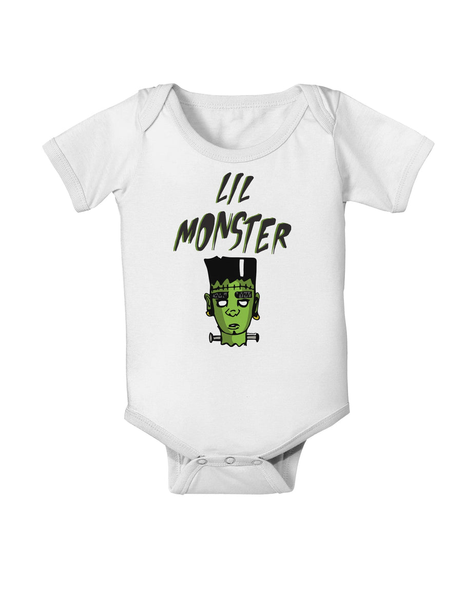 Lil Monster Frankenstenstein Baby Romper Bodysuit White 18 Months Tool