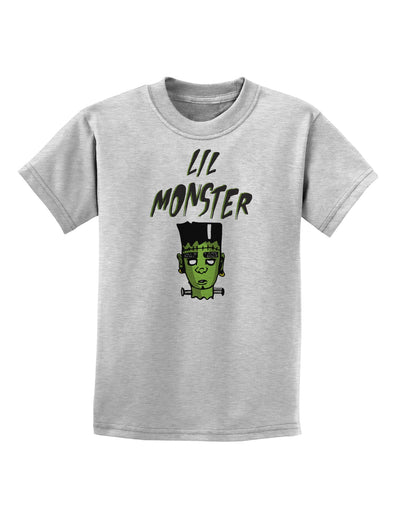 Lil Monster Frankenstenstein Childrens T-Shirt-Childrens T-Shirt-TooLoud-AshGray-X-Small-Davson Sales