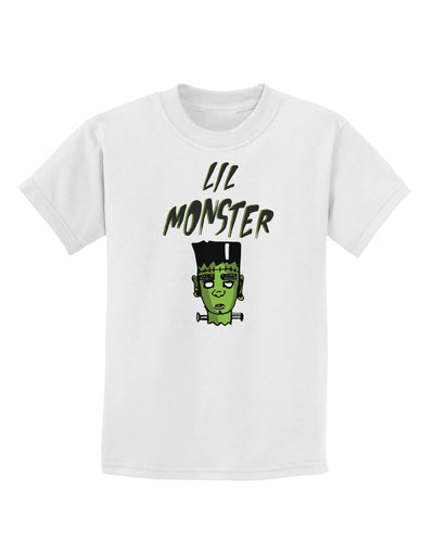 Lil Monster Frankenstenstein Childrens T-Shirt-Childrens T-Shirt-TooLoud-White-X-Small-Davson Sales