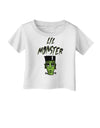 Lil Monster Frankenstenstein Infant T-Shirt-Infant T-Shirt-TooLoud-White-06-Months-Davson Sales