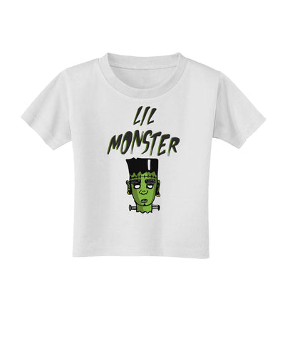 Lil Monster Frankenstenstein Toddler T-Shirt-Toddler T-shirt-TooLoud-White-2T-Davson Sales