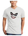 Lil Monster Mask Adult V-Neck T-shirt-Mens V-Neck T-Shirt-TooLoud-White-Small-Davson Sales
