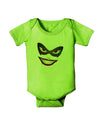 Lil Monster Mask Baby Romper Bodysuit-Baby Romper-TooLoud-Lime-06-Months-Davson Sales