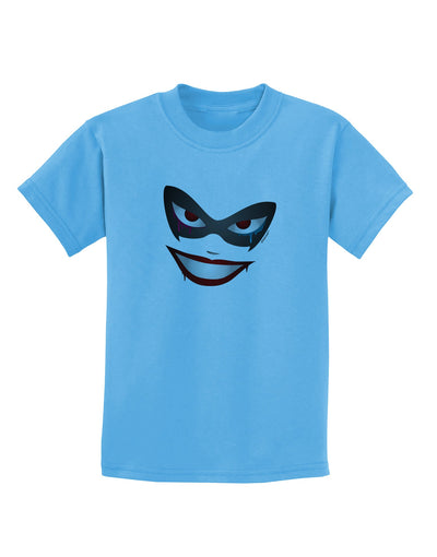 Lil Monster Mask Childrens T-Shirt-Childrens T-Shirt-TooLoud-Aquatic-Blue-X-Small-Davson Sales