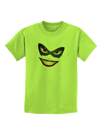 Lil Monster Mask Childrens T-Shirt-Childrens T-Shirt-TooLoud-Lime-Green-X-Small-Davson Sales