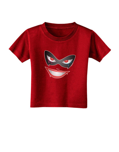 Lil Monster Mask Toddler T-Shirt Dark-Toddler T-Shirt-TooLoud-Red-2T-Davson Sales