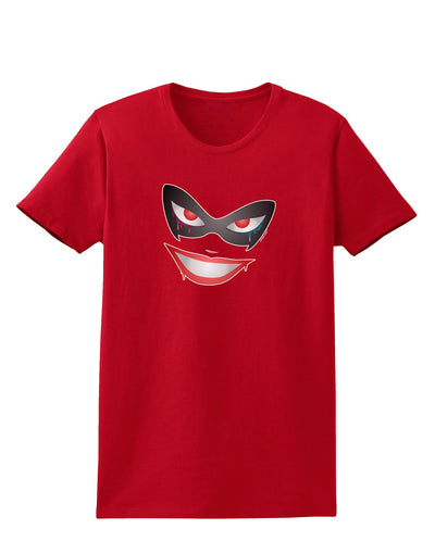 Lil Monster Mask Womens Dark T-Shirt-TooLoud-Red-X-Small-Davson Sales