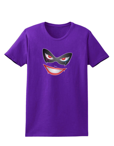 Lil Monster Mask Womens Dark T-Shirt-TooLoud-Purple-X-Small-Davson Sales