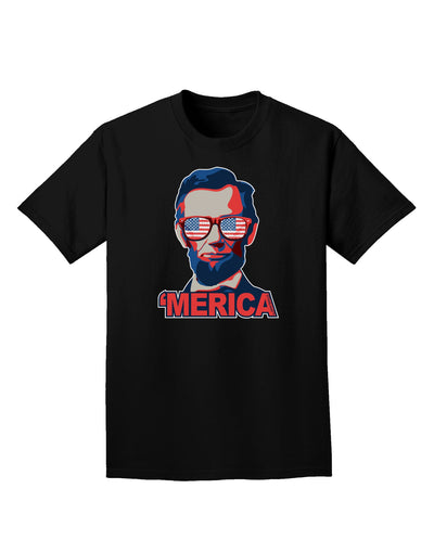 Lincoln Merica Adult Dark T-Shirt-Mens T-Shirt-TooLoud-Black-Small-Davson Sales