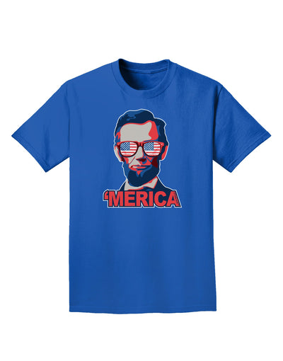 Lincoln Merica Adult Dark T-Shirt-Mens T-Shirt-TooLoud-Royal-Blue-Small-Davson Sales