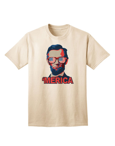 Lincoln Merica Adult T-Shirt-unisex t-shirt-TooLoud-Natural-Small-Davson Sales