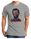 Lincoln Merica Adult V-Neck T-shirt-Mens V-Neck T-Shirt-TooLoud-HeatherGray-Small-Davson Sales