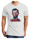 Lincoln Merica Adult V-Neck T-shirt-Mens V-Neck T-Shirt-TooLoud-White-Small-Davson Sales