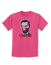 Lincoln Merica Childrens Dark T-Shirt-Childrens T-Shirt-TooLoud-Sangria-X-Small-Davson Sales