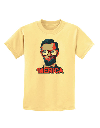 Lincoln Merica Childrens T-Shirt-Childrens T-Shirt-TooLoud-Daffodil-Yellow-X-Small-Davson Sales