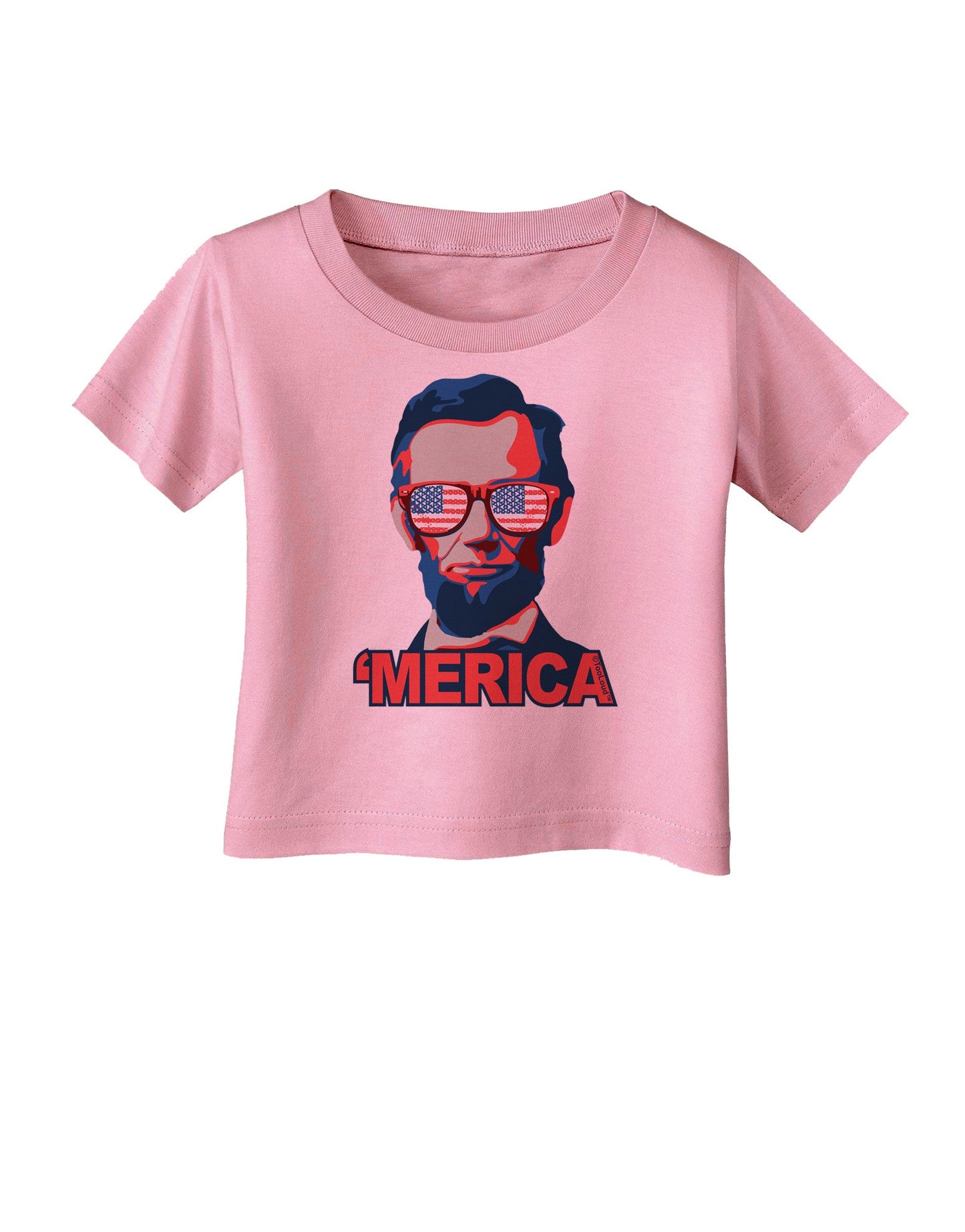 Lincoln Merica Infant T-Shirt-Infant T-Shirt-TooLoud-Candy-Pink-06-Months-Davson Sales