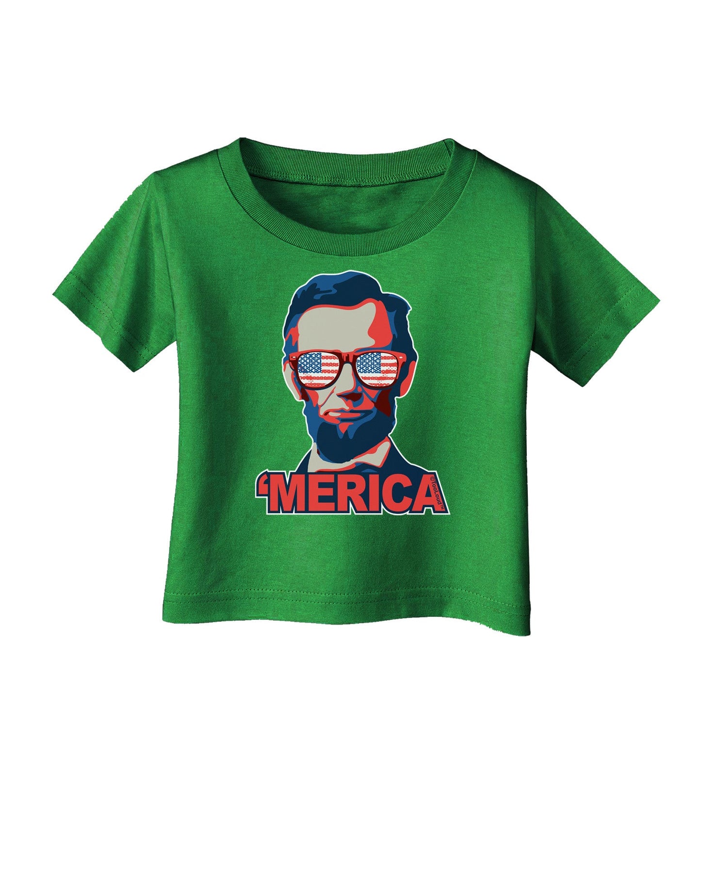 Lincoln Merica Infant T-Shirt Dark-Infant T-Shirt-TooLoud-Clover-Green-06-Months-Davson Sales