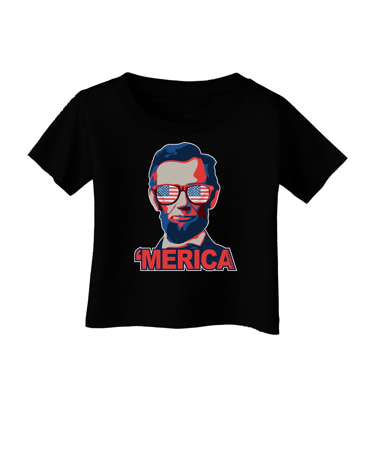 Lincoln Merica Infant T-Shirt Dark-Infant T-Shirt-TooLoud-Black-06-Months-Davson Sales