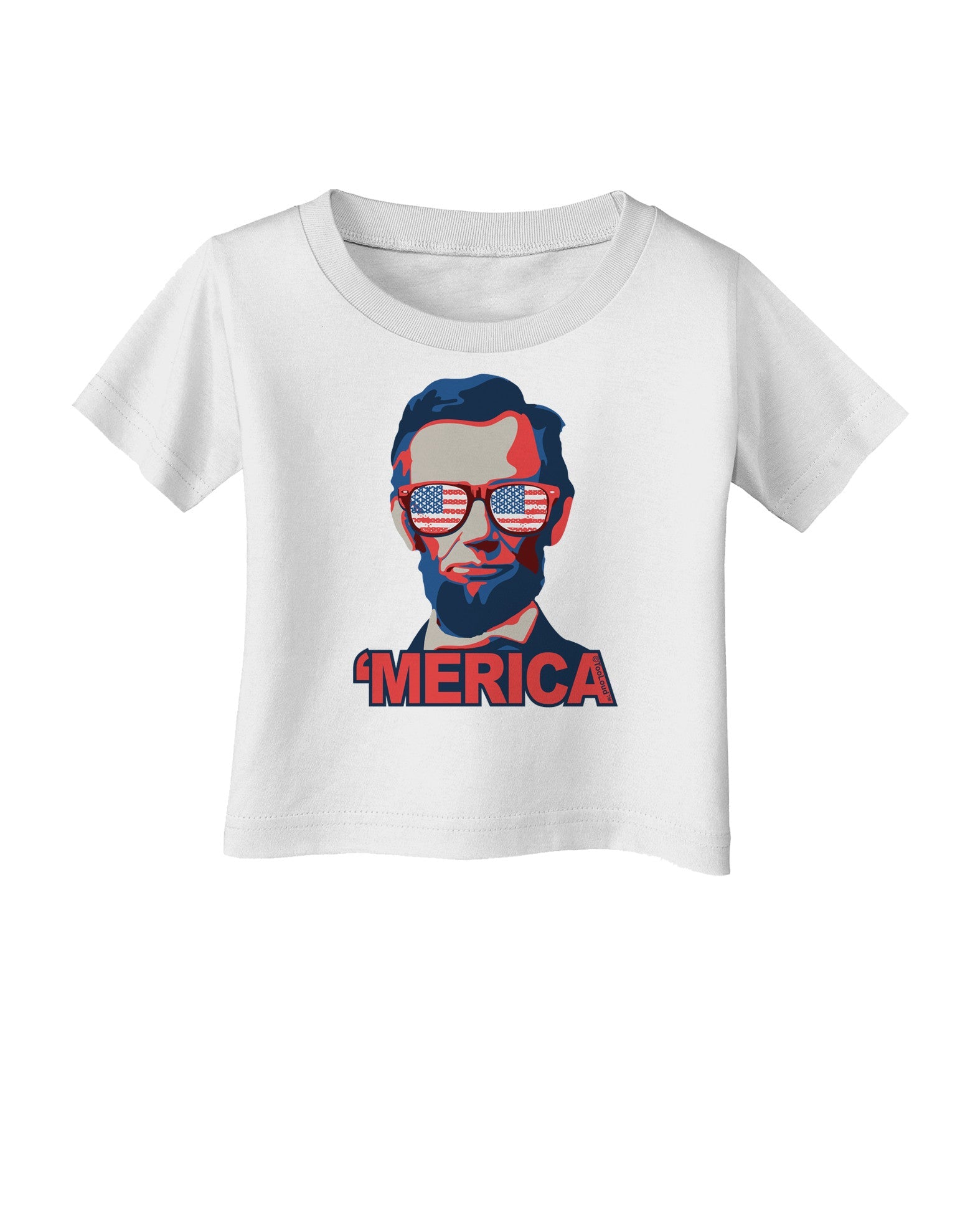 Lincoln Merica Infant T-Shirt-Infant T-Shirt-TooLoud-White-06-Months-Davson Sales