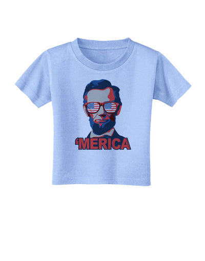 Lincoln Merica Toddler T-Shirt-Toddler T-Shirt-TooLoud-Aquatic-Blue-2T-Davson Sales