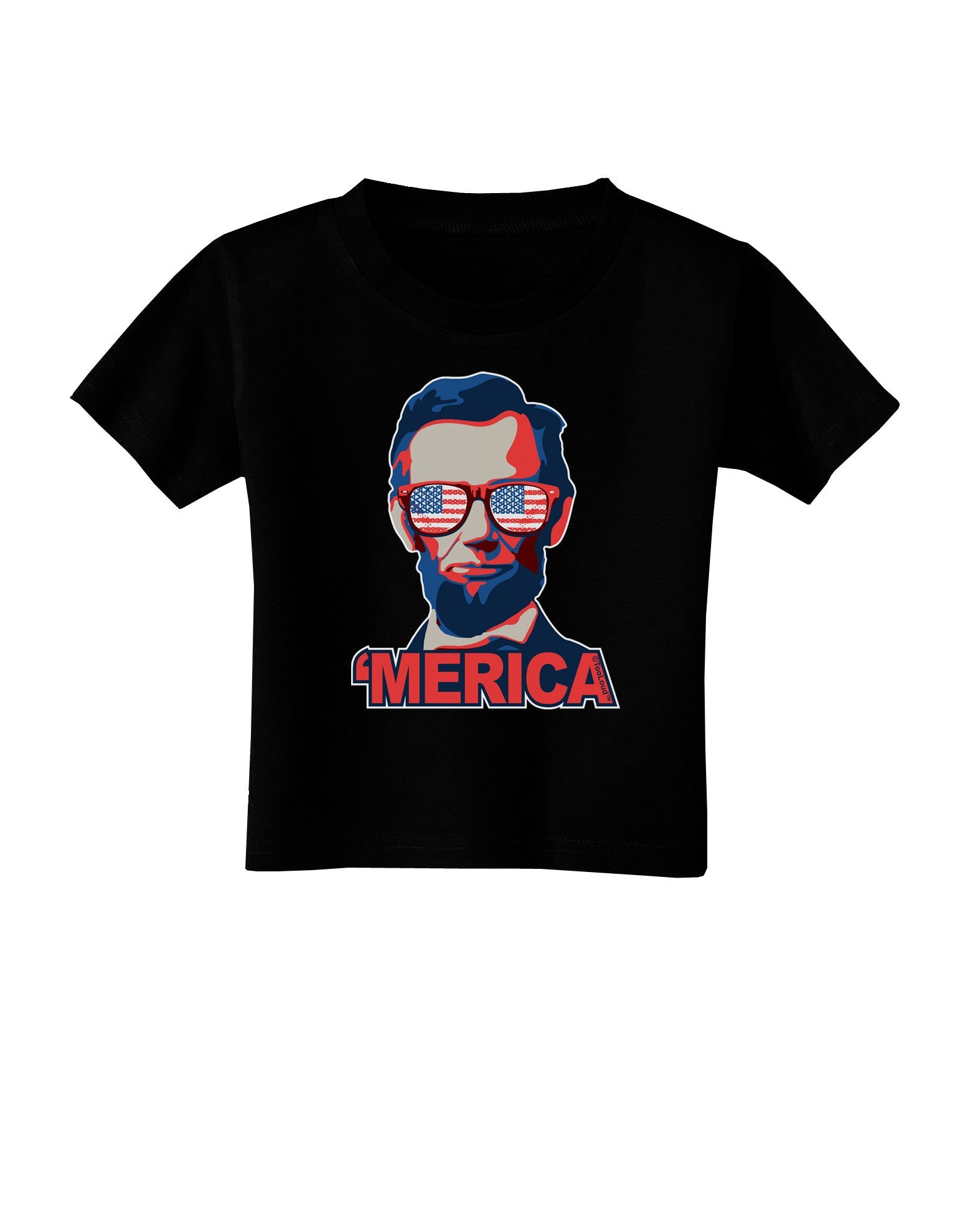 Lincoln Merica Toddler T-Shirt Dark-Toddler T-Shirt-TooLoud-Black-2T-Davson Sales