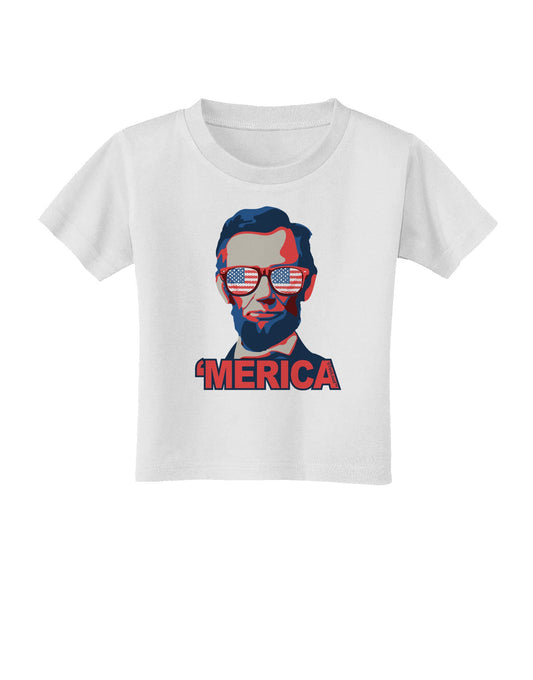Lincoln Merica Toddler T-Shirt-Toddler T-Shirt-TooLoud-White-2T-Davson Sales