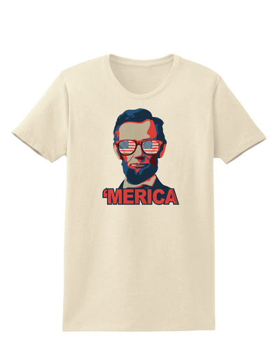 Lincoln Merica Womens T-Shirt-Womens T-Shirt-TooLoud-Natural-X-Small-Davson Sales