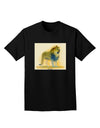 Lion Watercolor 1 Adult Dark T-Shirt-Mens T-Shirt-TooLoud-Black-Small-Davson Sales