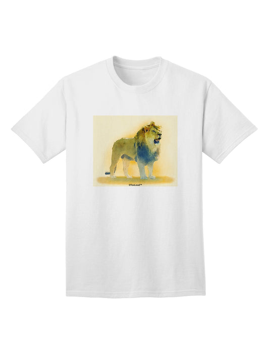 Lion Watercolor 1 Adult T-Shirt-Mens T-Shirt-TooLoud-White-Small-Davson Sales