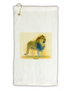 Lion Watercolor 1 Micro Terry Gromet Golf Towel 11&#x22;x19-Golf Towel-TooLoud-White-Davson Sales