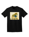 Lion Watercolor 1 Text Adult Dark T-Shirt-Mens T-Shirt-TooLoud-Black-Small-Davson Sales